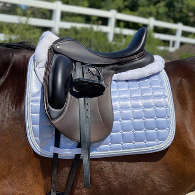 Satin Classic Dressage Saddle Pad - Lavender Mist