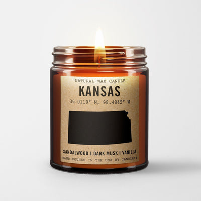 Kansas Homestate Candle