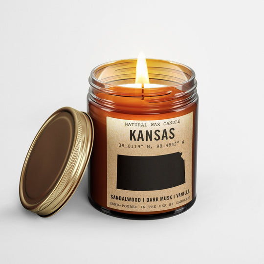Kansas Homestate Candle