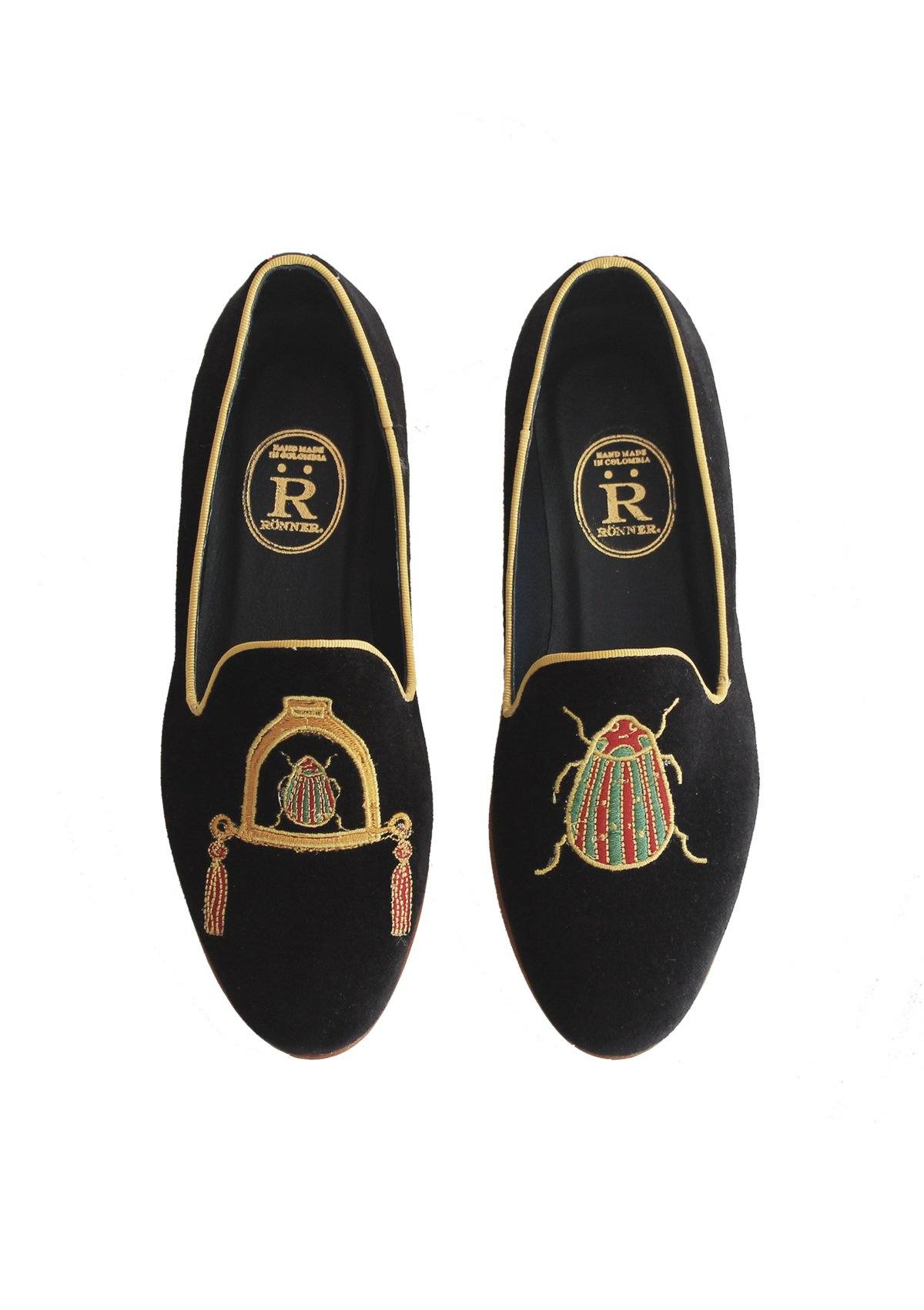 Mimosas Slippers Bug | Black & Gold