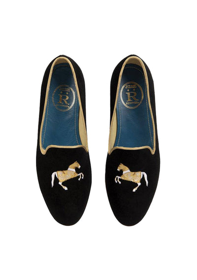 Mimosas Slippers Carrousel | Black & Gold