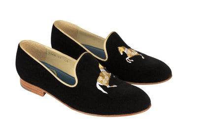 Mimosas Slippers Carrousel | Black & Gold