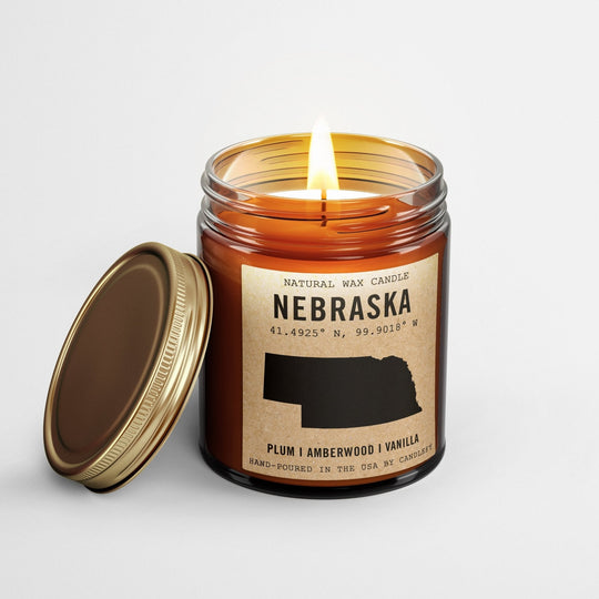 Nebraska Homestate Candle