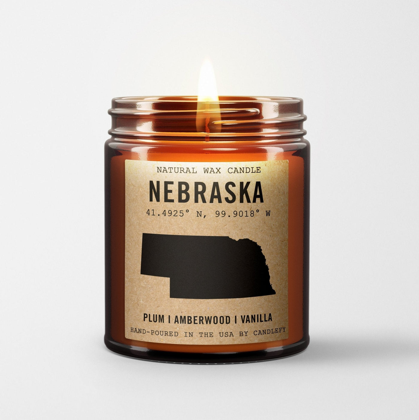 Nebraska Homestate Candle