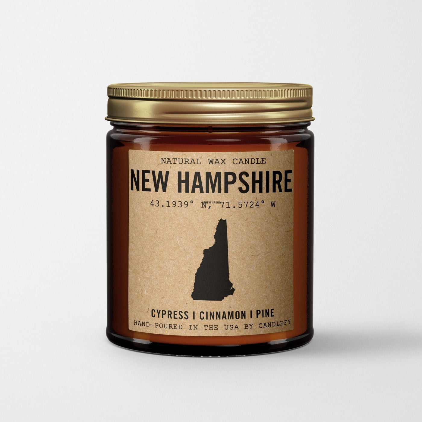 New Hampshire Homestate Candle