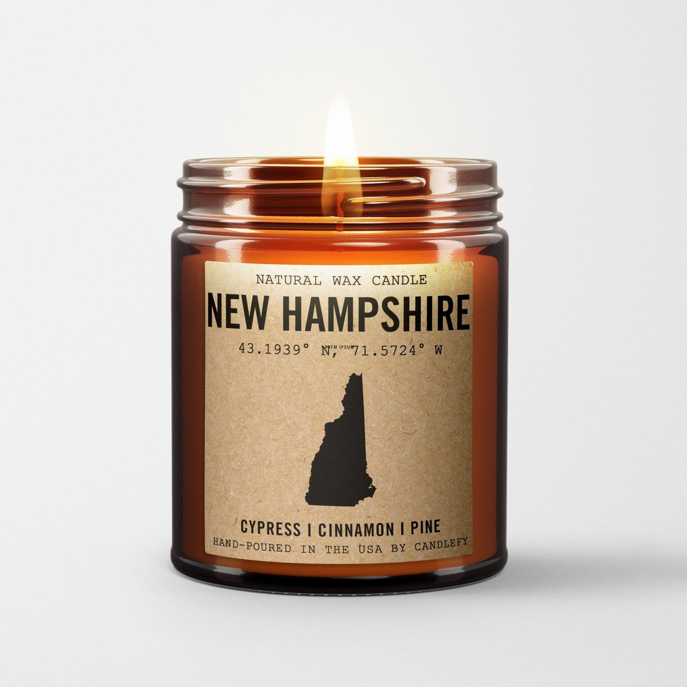 New Hampshire Homestate Candle