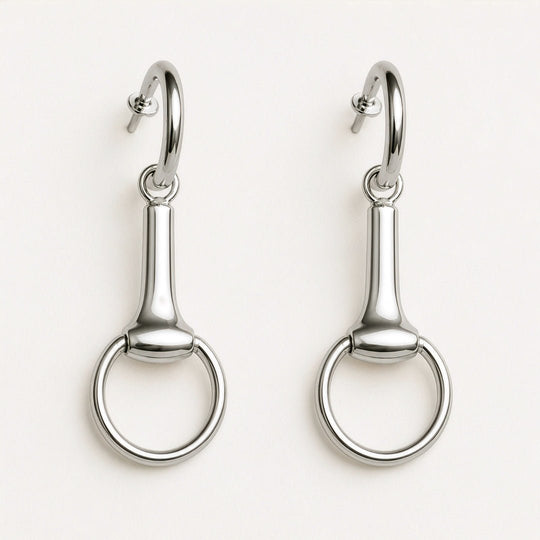 Odeza - Equestrian Horse Bit Earring in Sterling Silver