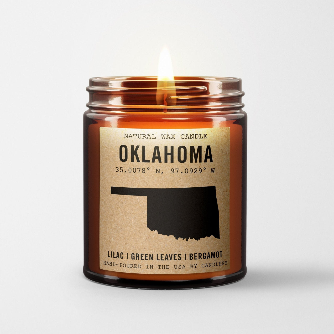 Oklahoma Homestate Candle
