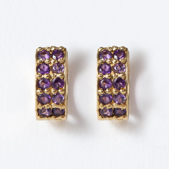 Prism - Amethyst Pave Horseshoe Earring