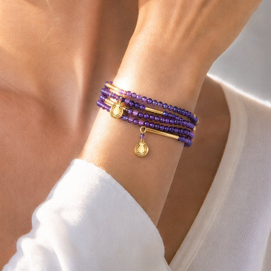 Prism - Amethyst Pave Horseshoe Earring