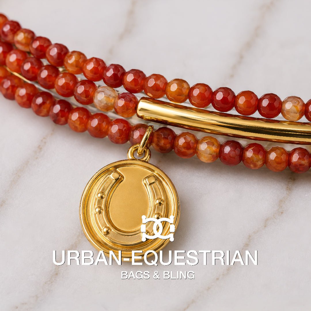 Prism - Linea Carnelian Equestrian Earring