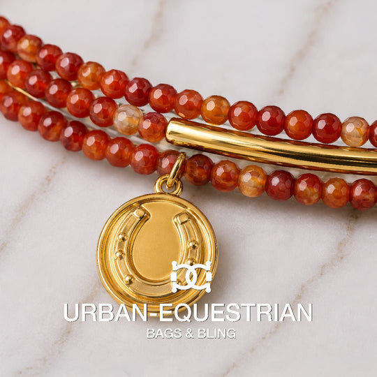 Prism - Linea Carnelian Equestrian Earring