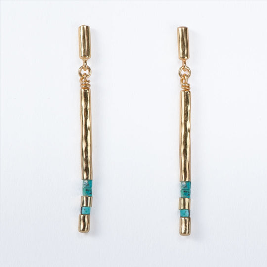Prism - Linea Turquoise Equestrian Earring
