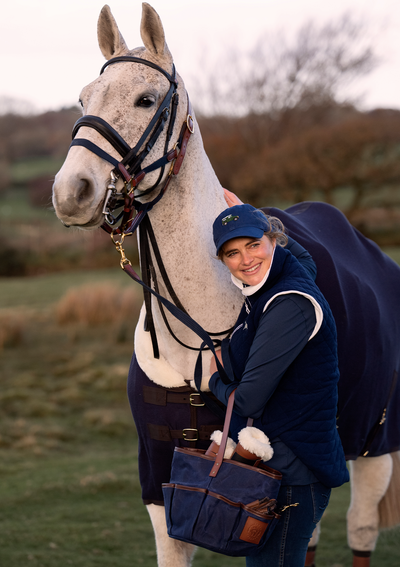 Quilted Fleece Vest | Navy