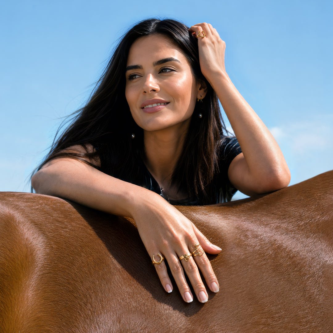 Sandro - Equestrian Horse Bit Spiral Ring in Silver
