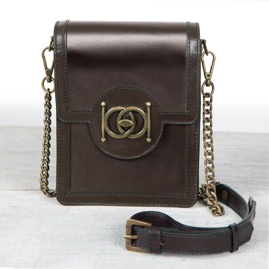 Talisman - Horse Bit Lock Phone Bag in Brown