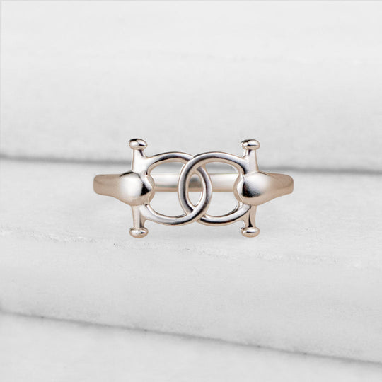 Talisman - Horse Bit Equestrian Ring in Silver