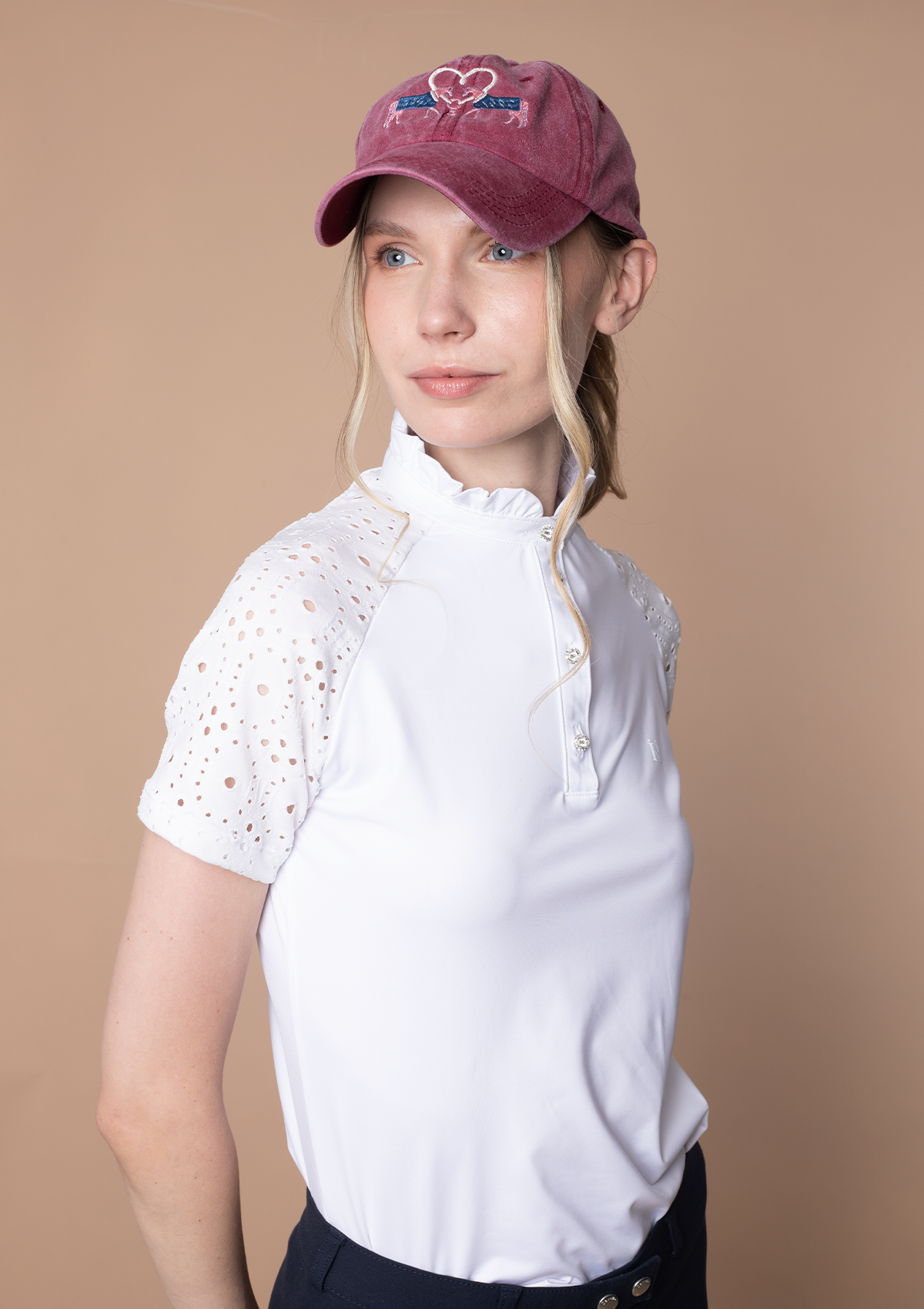 Equestrian Cotton Love Horses Cap | Rose