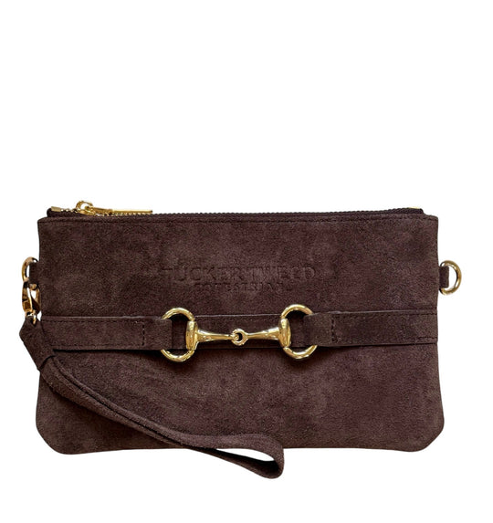 Wellington Wristlet Espresso Suede Edition