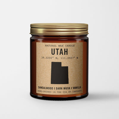 Utah Homestate Candle