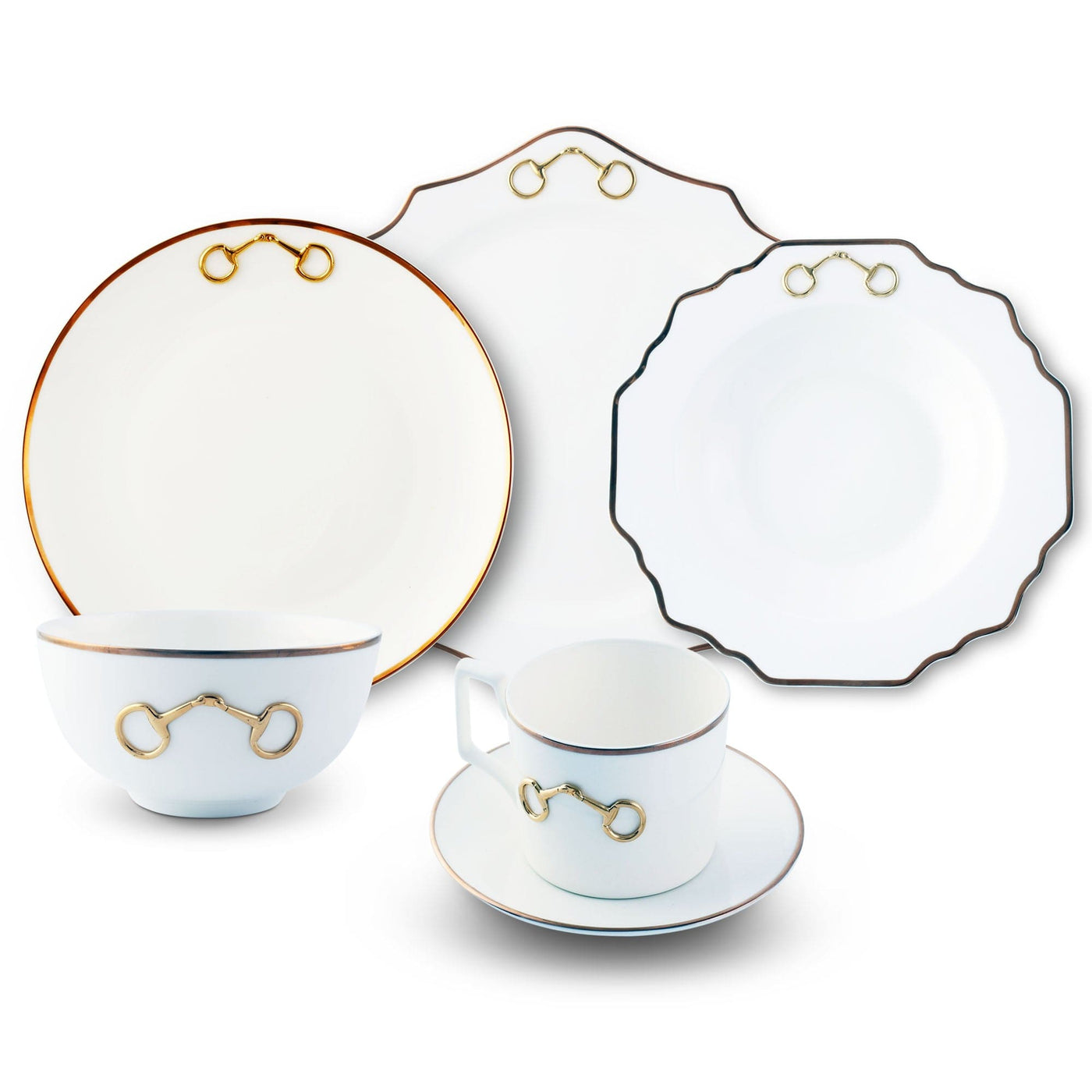 Bone China Gold Bit Dinnerware