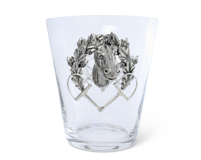 Horse Head Glass Ice Bucket