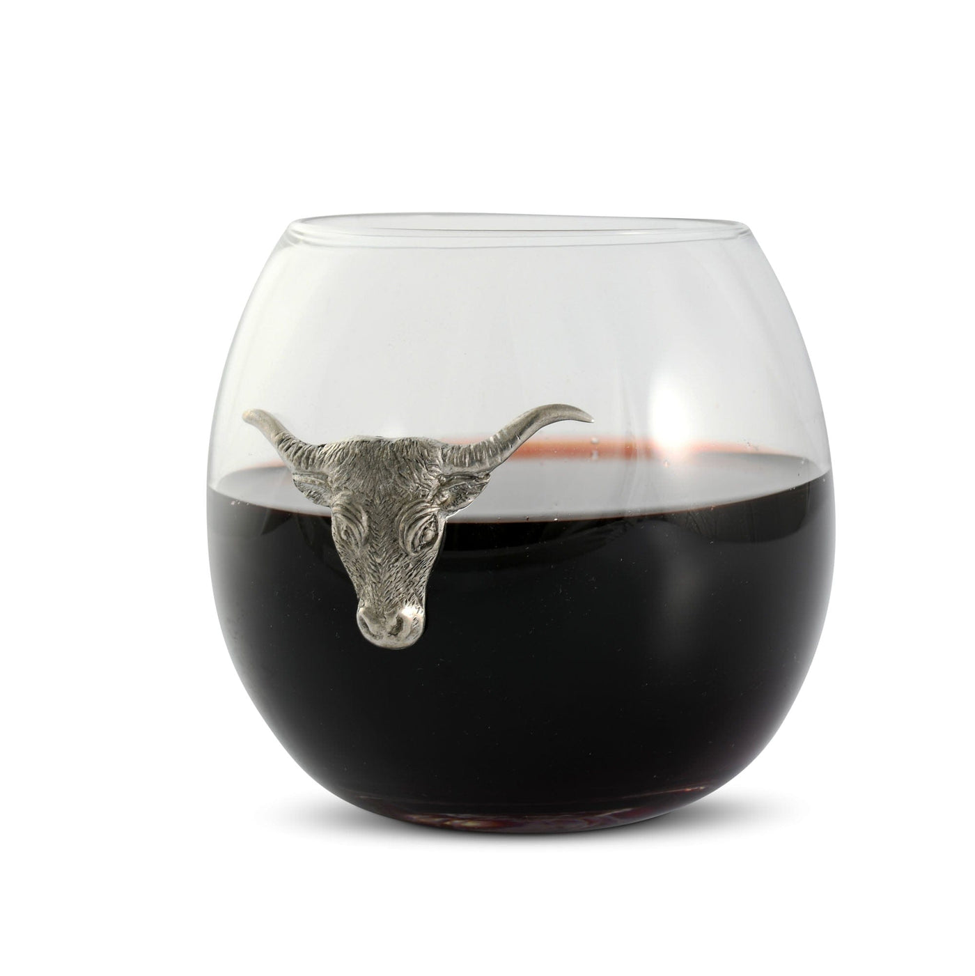 Longhorn Stemless Wine Glass