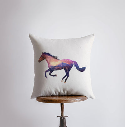 Horse | Double Exposure | Pillow Cover | Throw Pillow | Home Decor | Horse Lover Gift | Cute Throw Pillows | Best Throw Pillows | Gift by UniikPillows