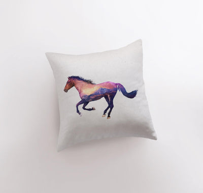 Horse | Double Exposure | Pillow Cover | Throw Pillow | Home Decor | Horse Lover Gift | Cute Throw Pillows | Best Throw Pillows | Gift by UniikPillows