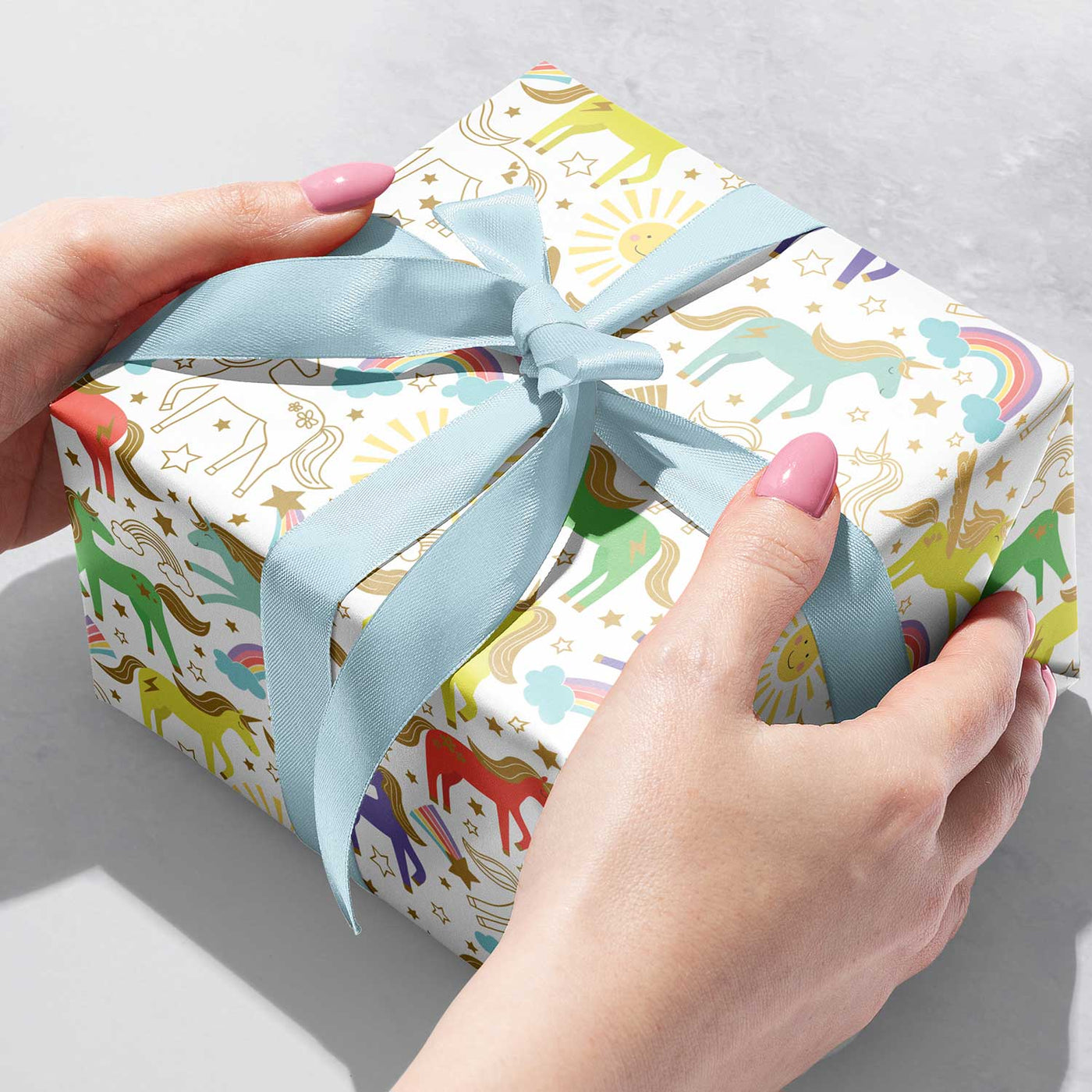 Unicorns Birthday Gift Wrap by Present Paper