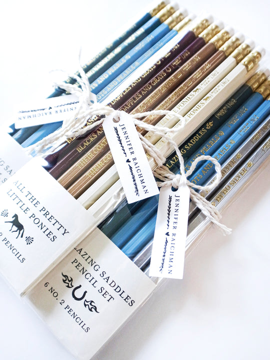 Equestrian Pencil Set: Blazing Saddles