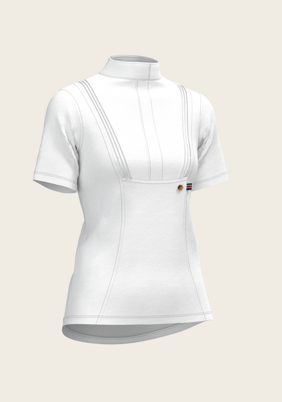 Short Pleated Short Sleeve Show Shirt by Espoir Equestrian