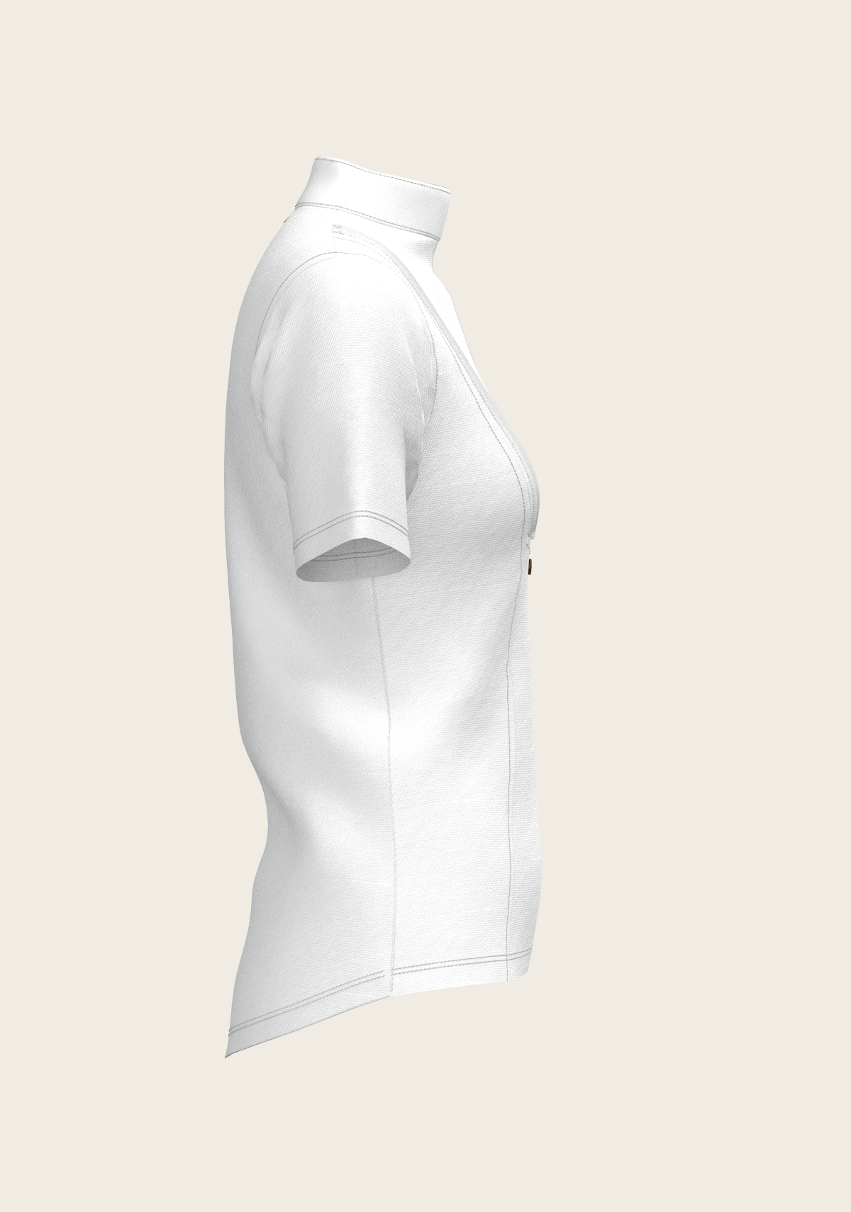 Short Pleated Short Sleeve Show Shirt by Espoir Equestrian