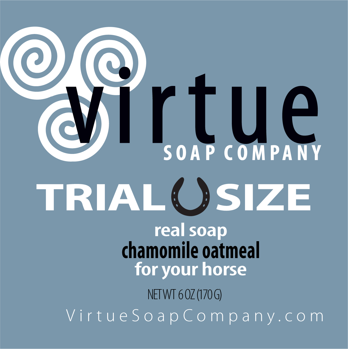 horse : : TRIAL SIZE Soaps: : 6 oz by Virtue Soap Company
