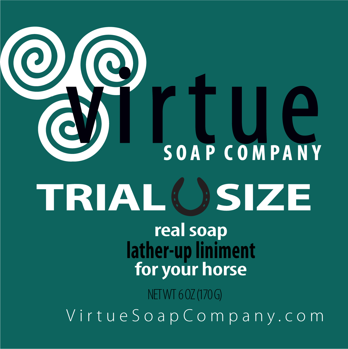 horse : : TRIAL SIZE Soaps: : 6 oz by Virtue Soap Company