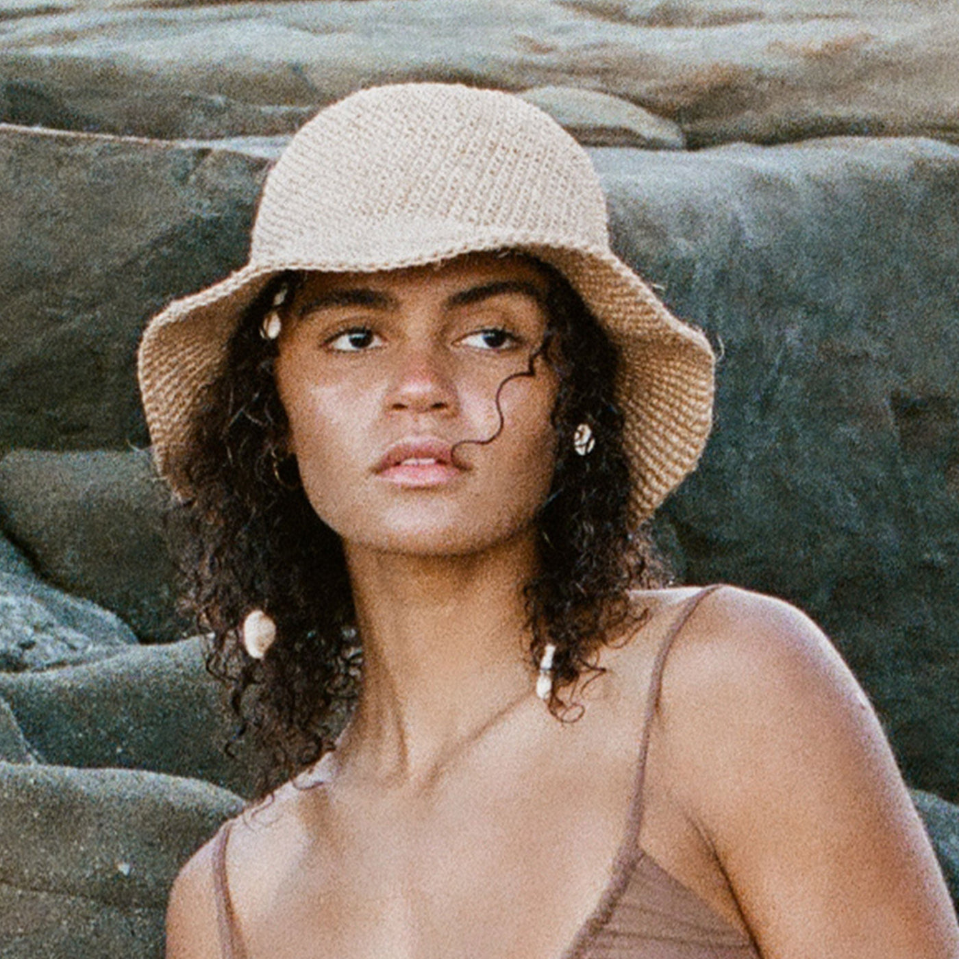 Summer Bucket Hat - Crocheted Natural by Made by Minga