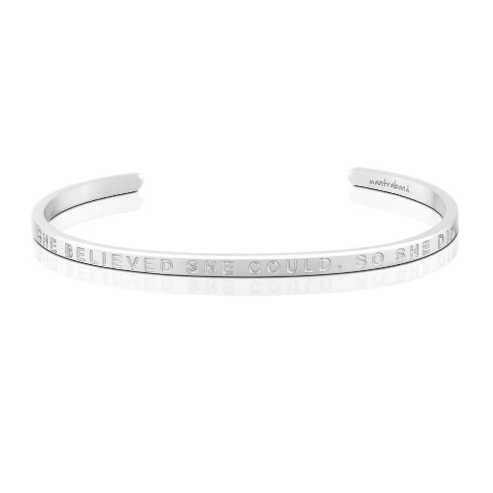 She Believed She Could, So She Did (no ink) by MantraBand® Bracelets