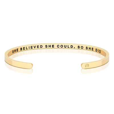 She Believed She Could, So She Did (within) by MantraBand® Bracelets