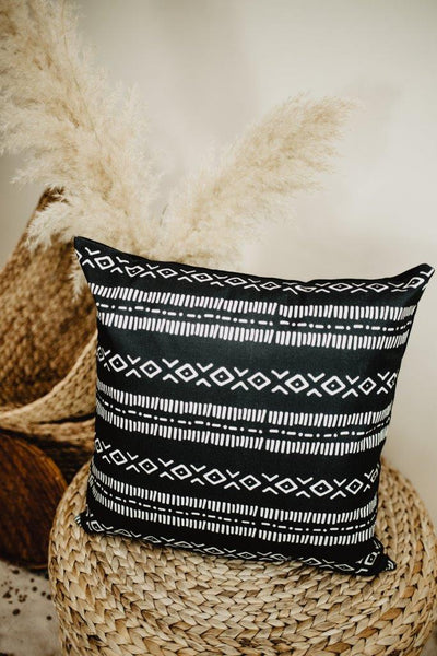 Mud-Cloth Pillow Covers |  Black and White | Throw Pillow | Modern Home Decor | Mud-Cloth Pillow by UniikPillows