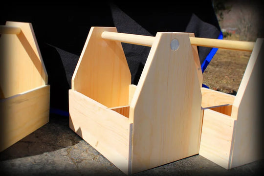 Handcrafted Grooming Tote by Wahbees Woodworking