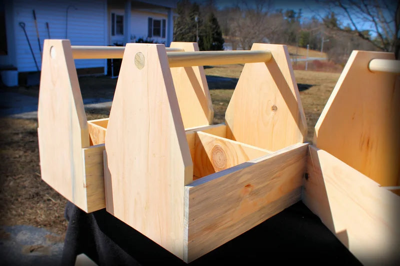 Handcrafted Grooming Tote by Wahbees Woodworking